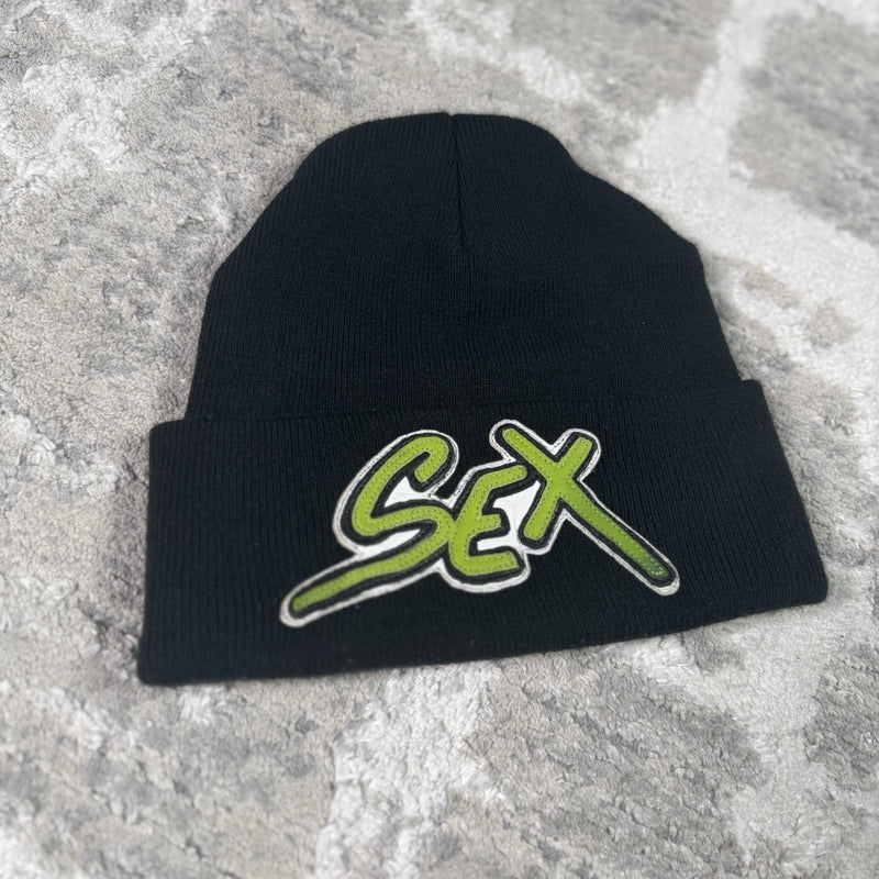 Chrome Hearts Matty Boy Sex Records Leather Patch Beanie 