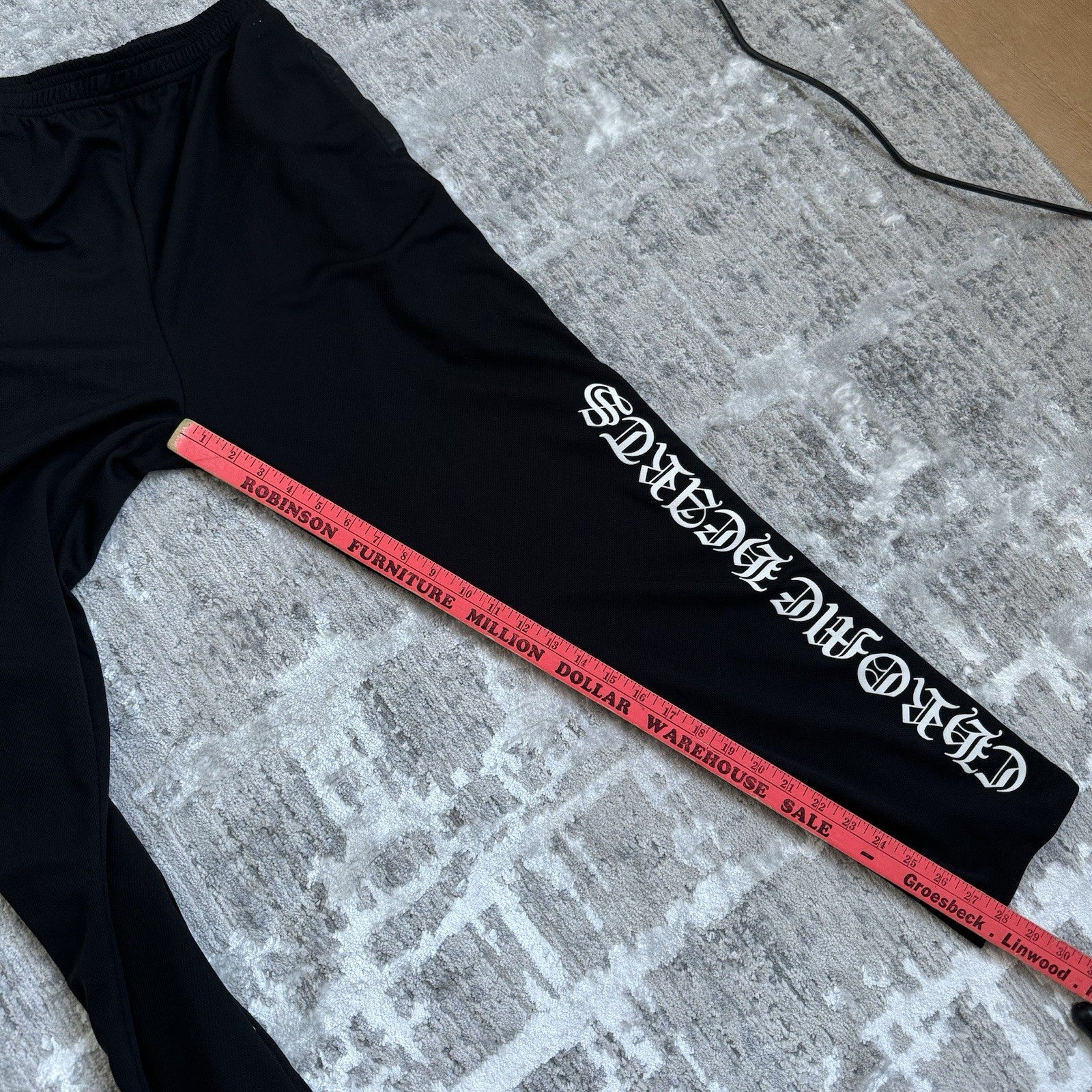 Chrome Hearts Snap Closure Mesh Track Pant 