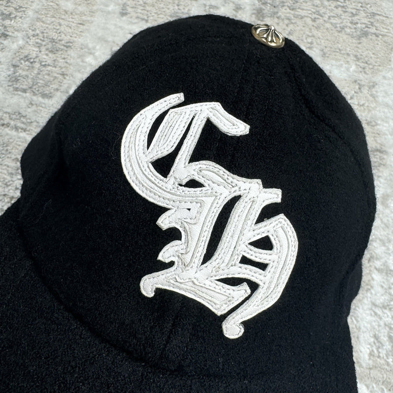 Chrome Hearts Wool Leather Strap Hat ‘black’ 