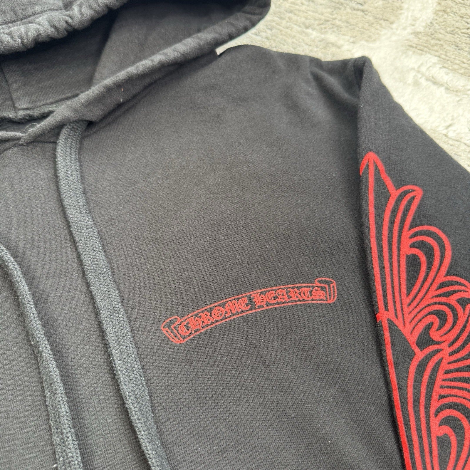 Chrome Hearts Horseshoe Floral Pullover Hoodie 