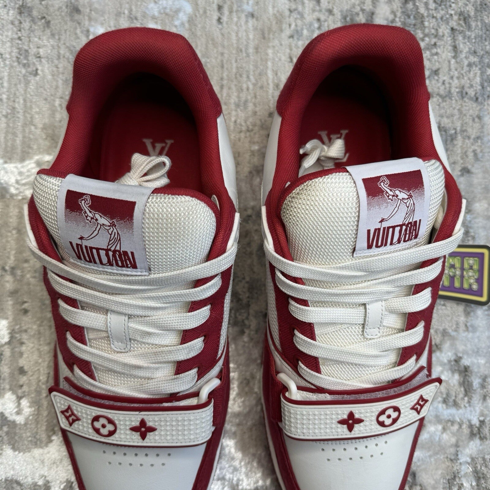Louis Vuitton Strap Trainer Low ‘red White’ Sz- 9.5LV/10.5M