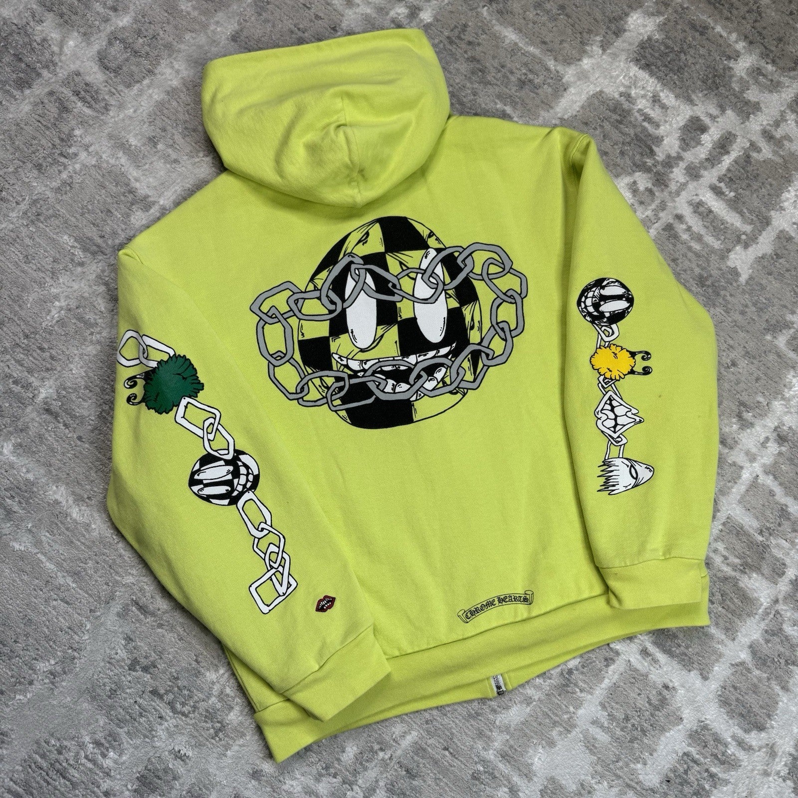 Chrome Hearts Matty Boy Link Zip Up Hoodie 