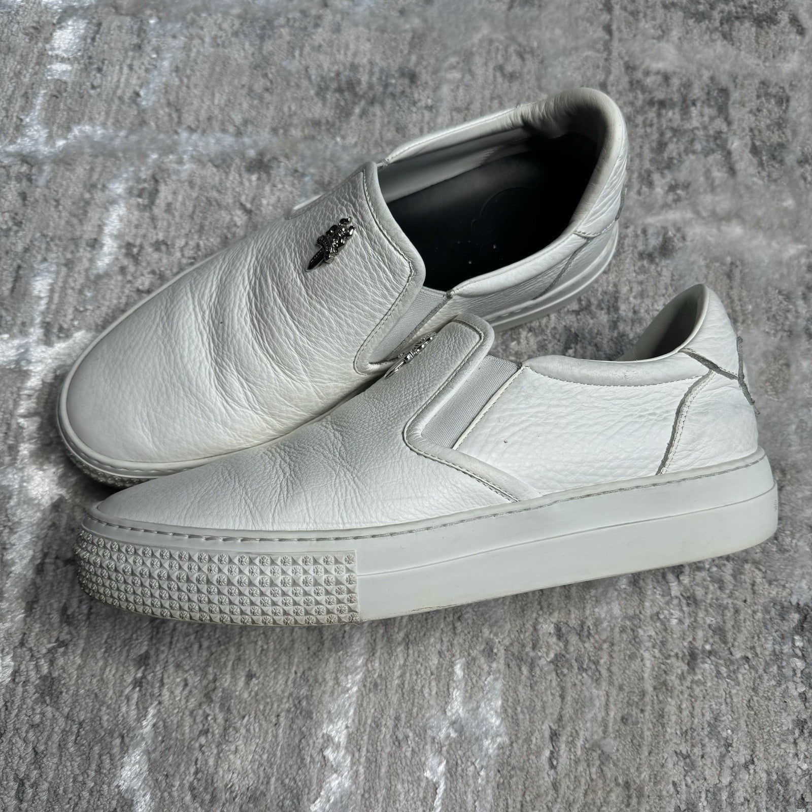 Chrome Hearts Vans Dagger Slip Ons 