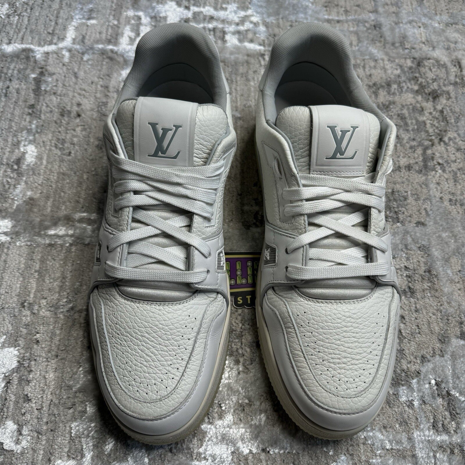 Louis Vuitton Trainer Low #54 Print White Sz- 9LV/10M