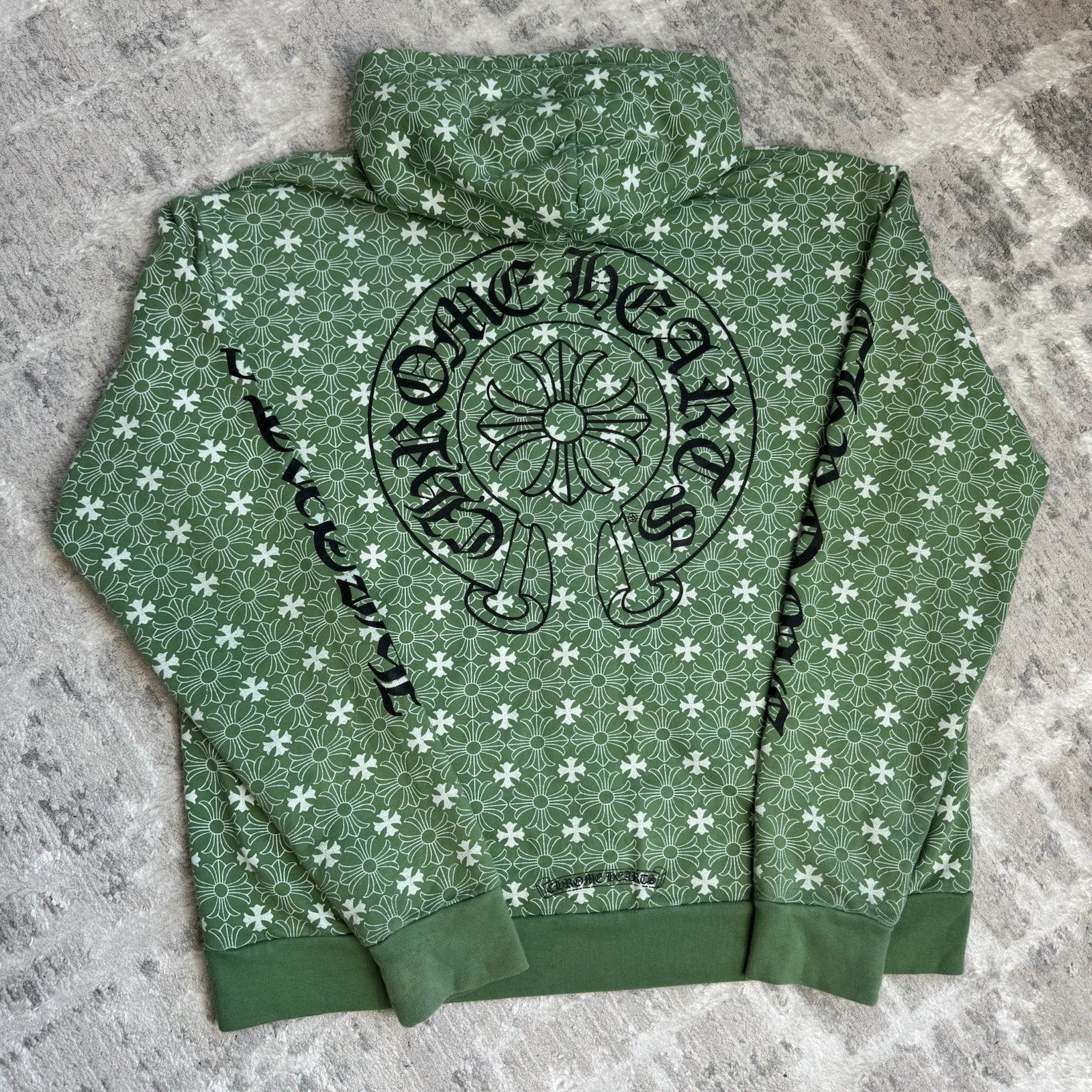 Chrome Hearts Plus Cross Monogram Zip Up Hoodie 
