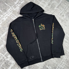 Chrome Hearts Camo Horseshoe Zip Up Hoodie 