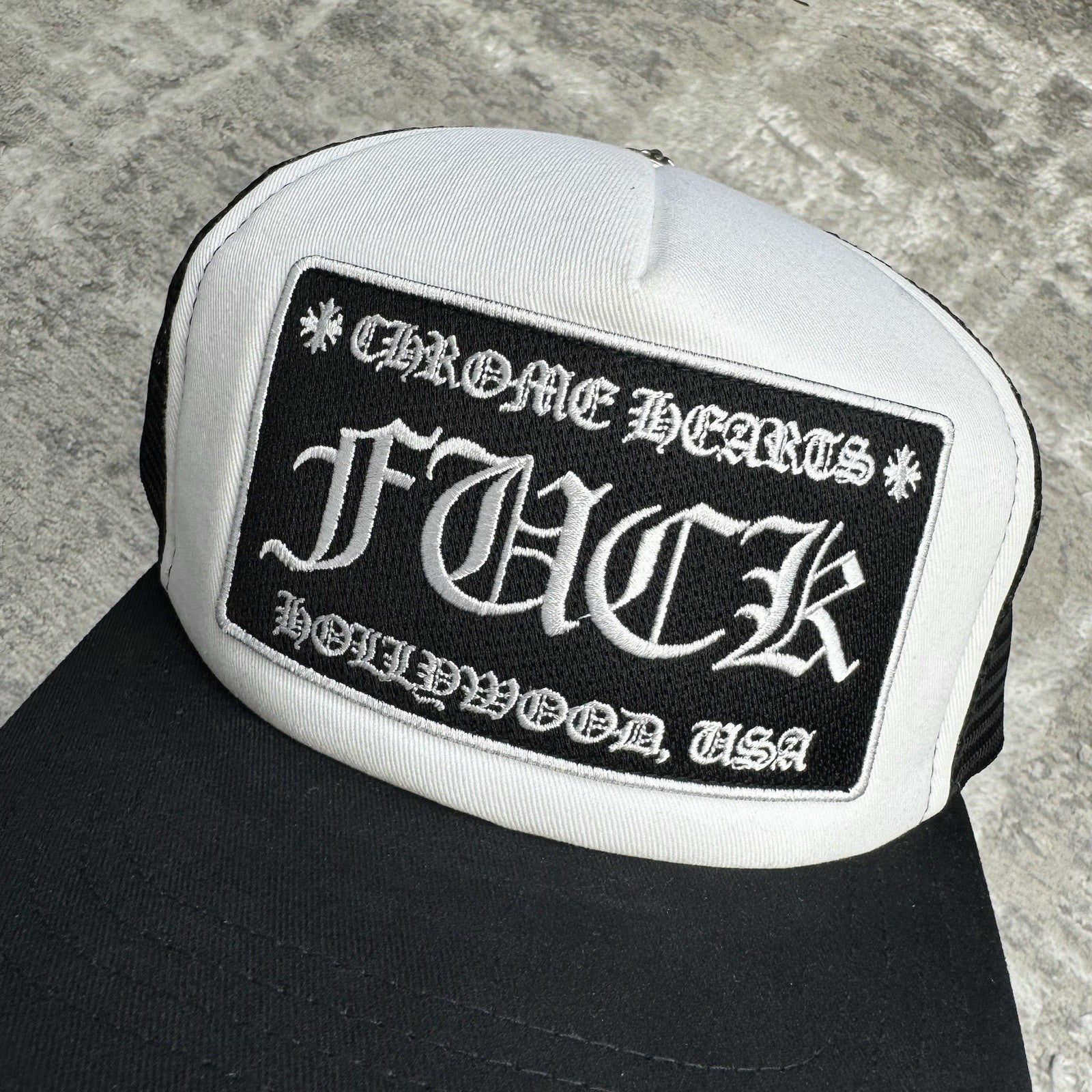 Chrome Hearts F*ck Hollywood Trucker Hat