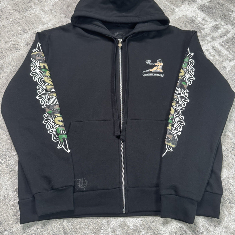 Chrome Hearts Deadly Doll Zip Up Hoodie 