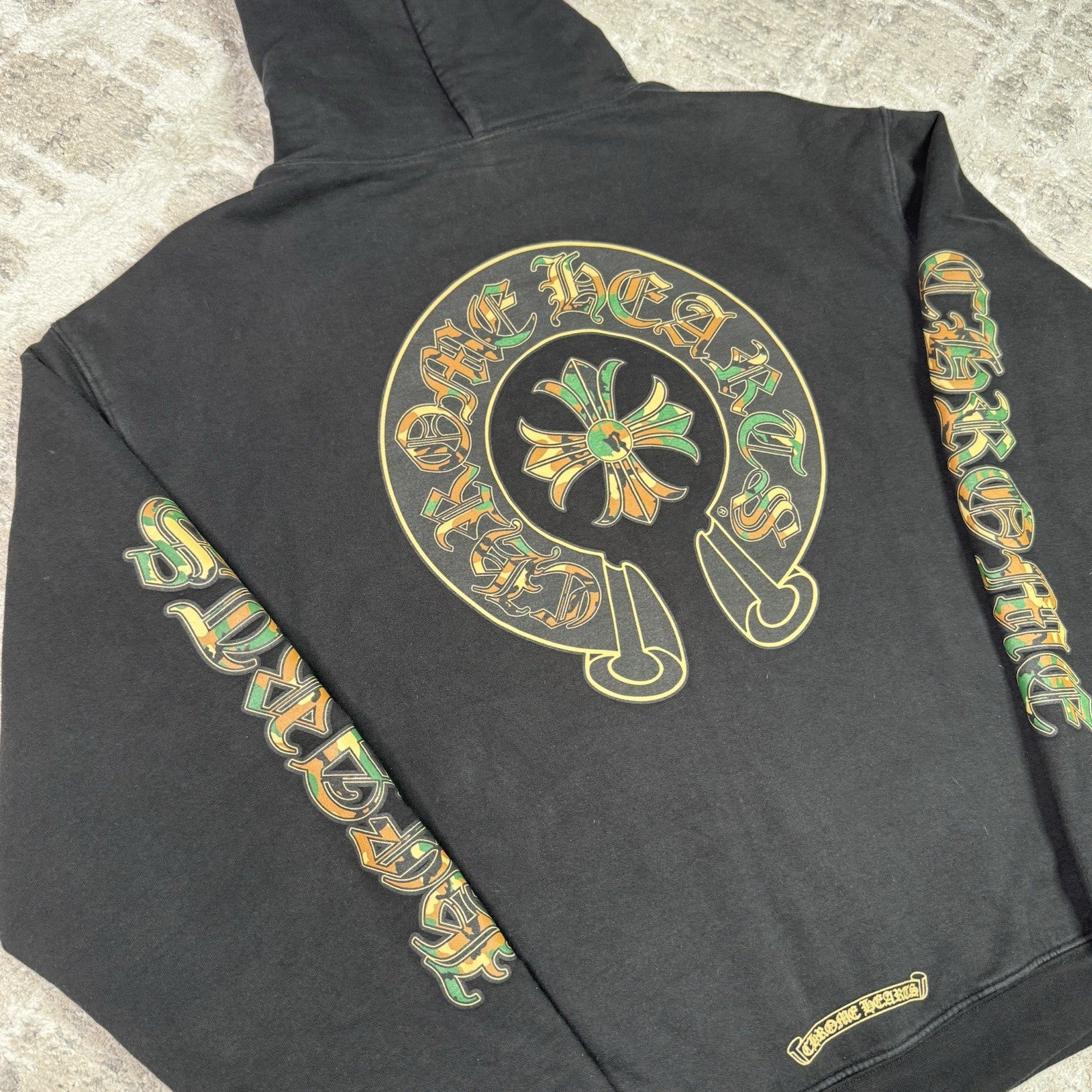 Chrome Hearts Camo Horseshoe Zip Up Hoodie 