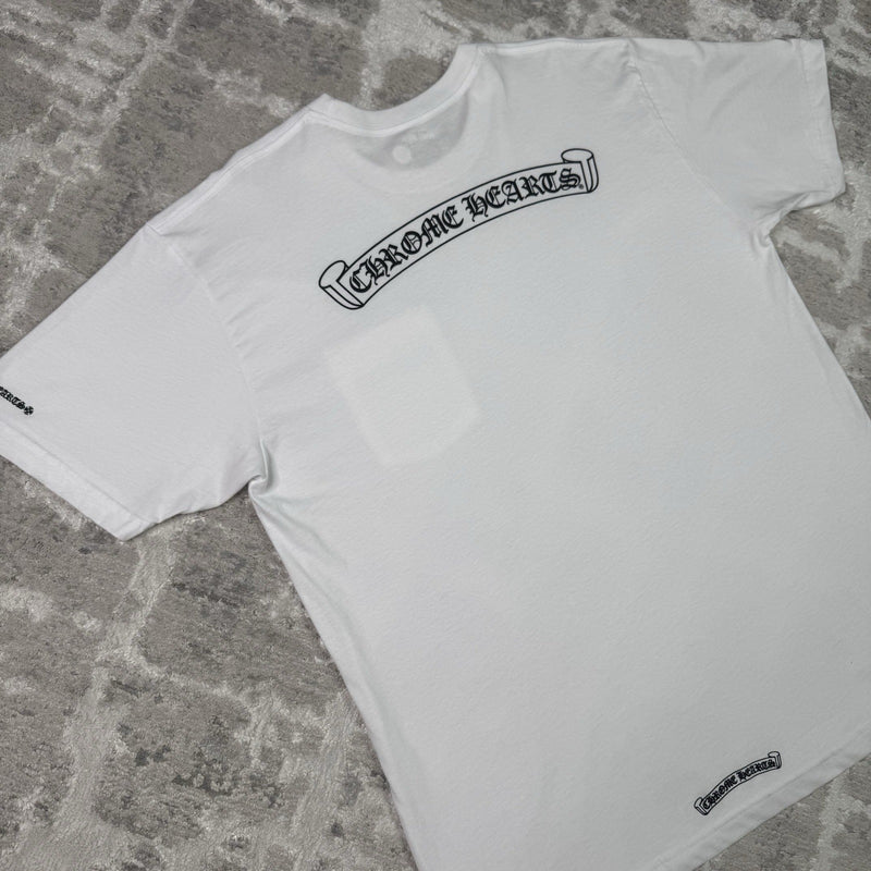 Chrome Hearts Scroll Logo Pocket Tee Shirt 