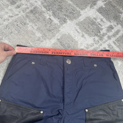 Chrome Hearts Nylon Leather Double Knee Shorts 