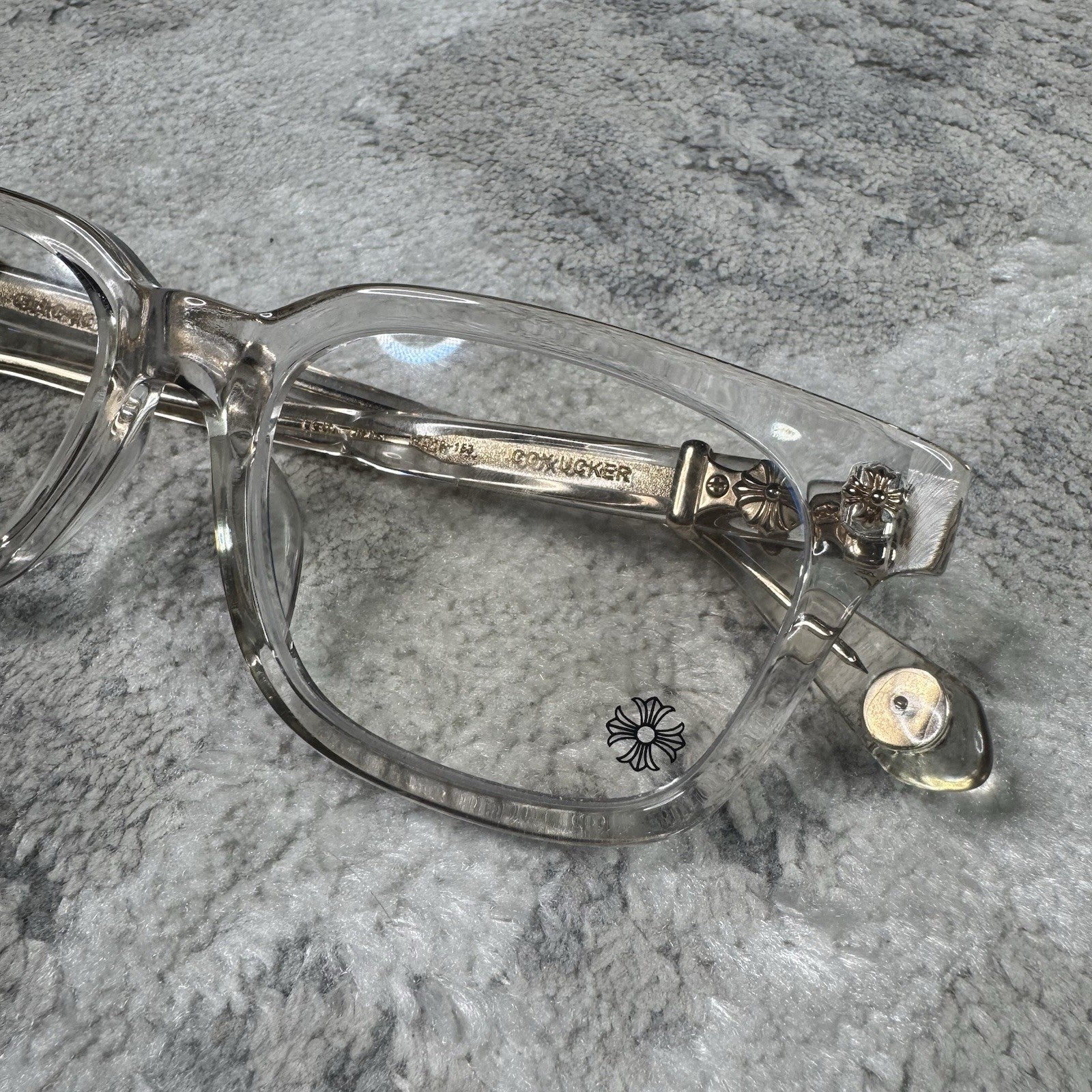 Chrome Hearts Cox Ucker Clear Frame Glasses