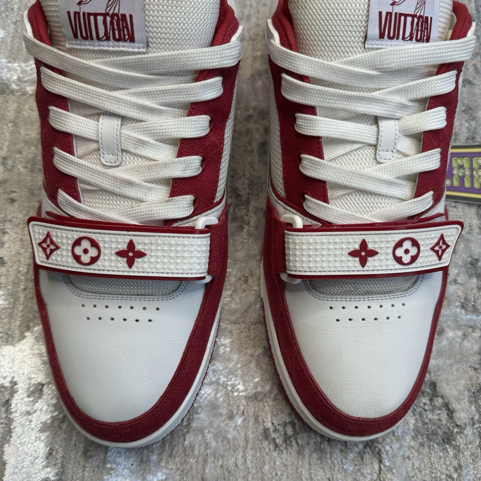 Louis Vuitton Strap Trainer Low ‘red White’ Sz- 9.5LV/10.5M