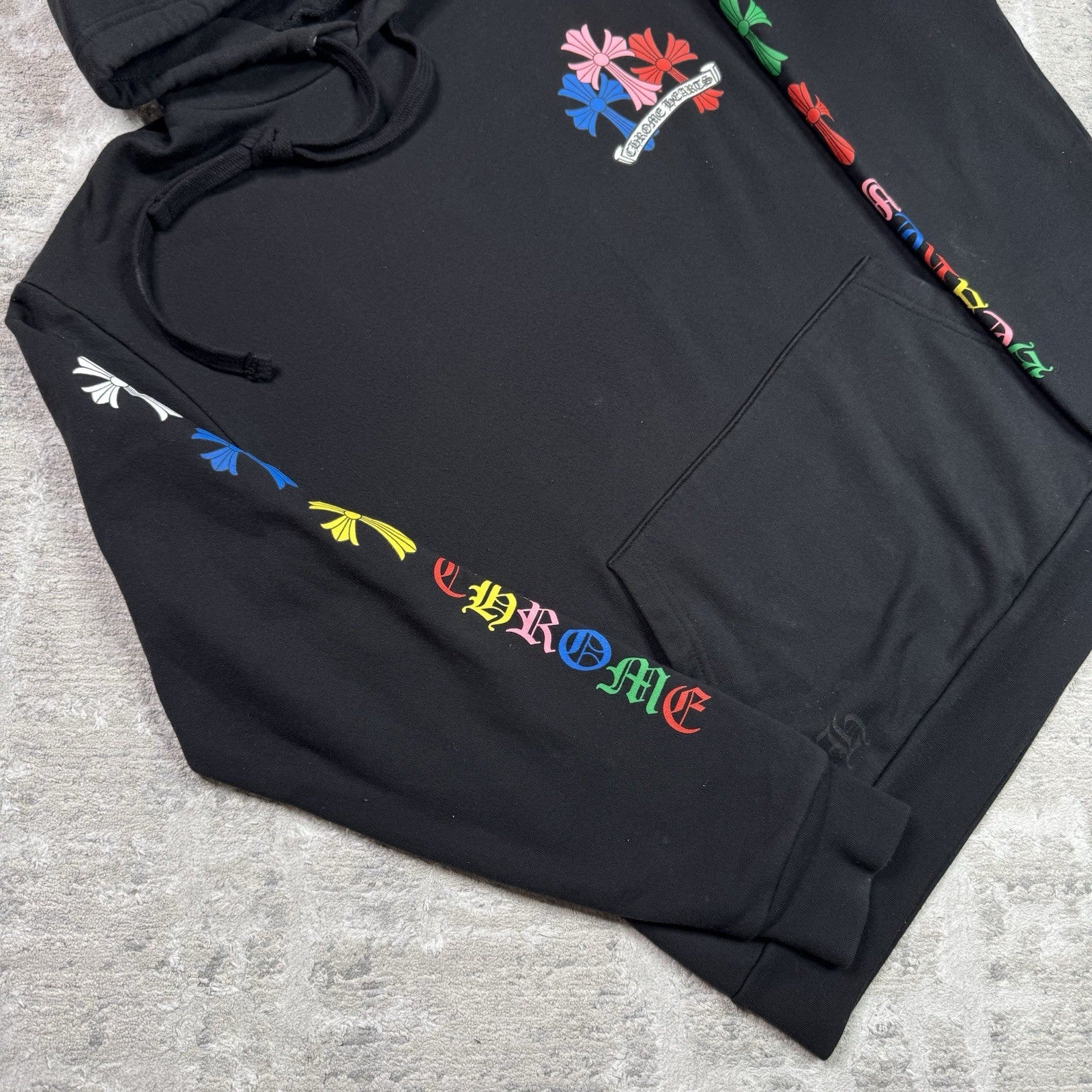Chrome Hearts Cemetery Multi-color Cross Pullover Hoodie 