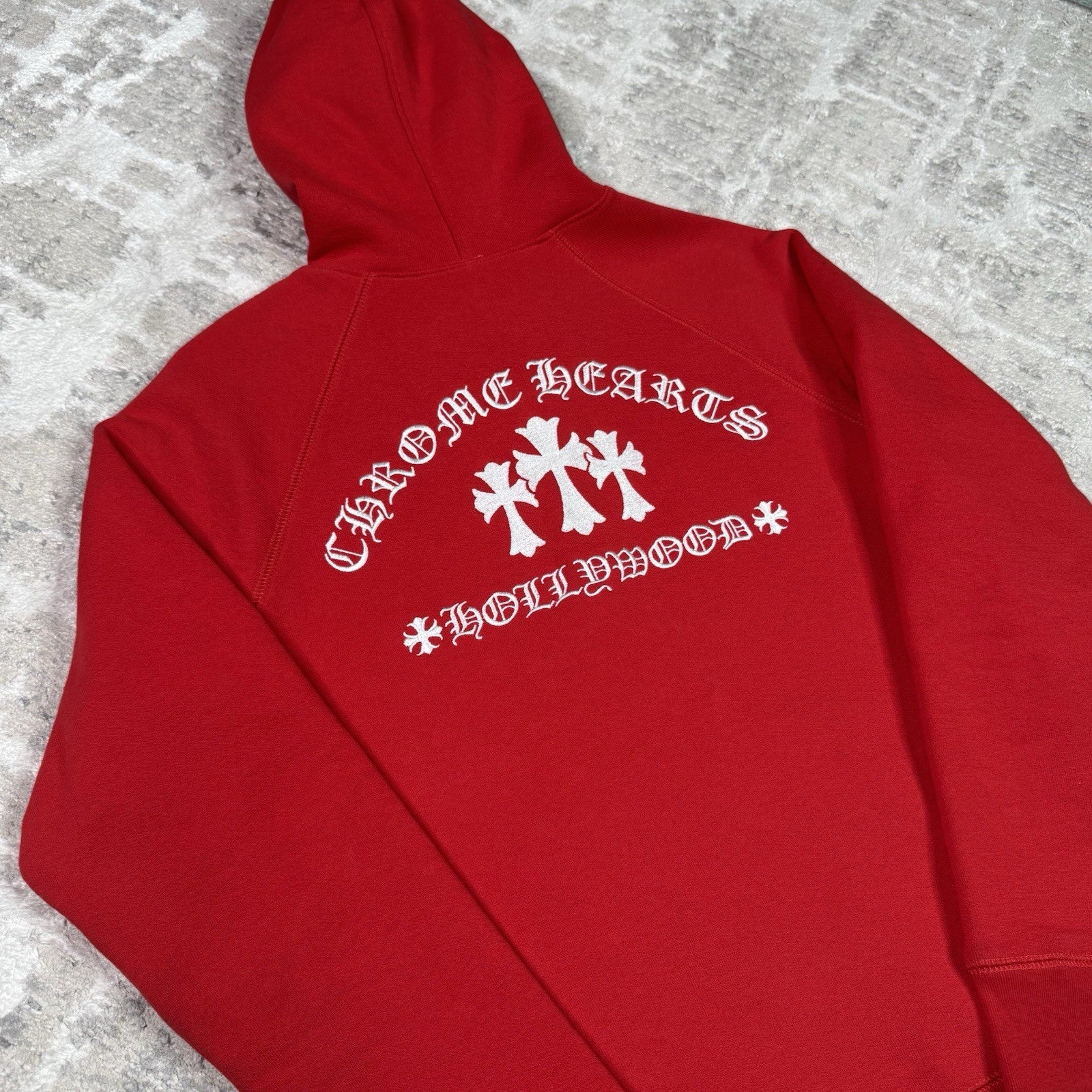 Chrome Hearts King Taco Triple Cross Embroidered Zip Up Hoodie 
