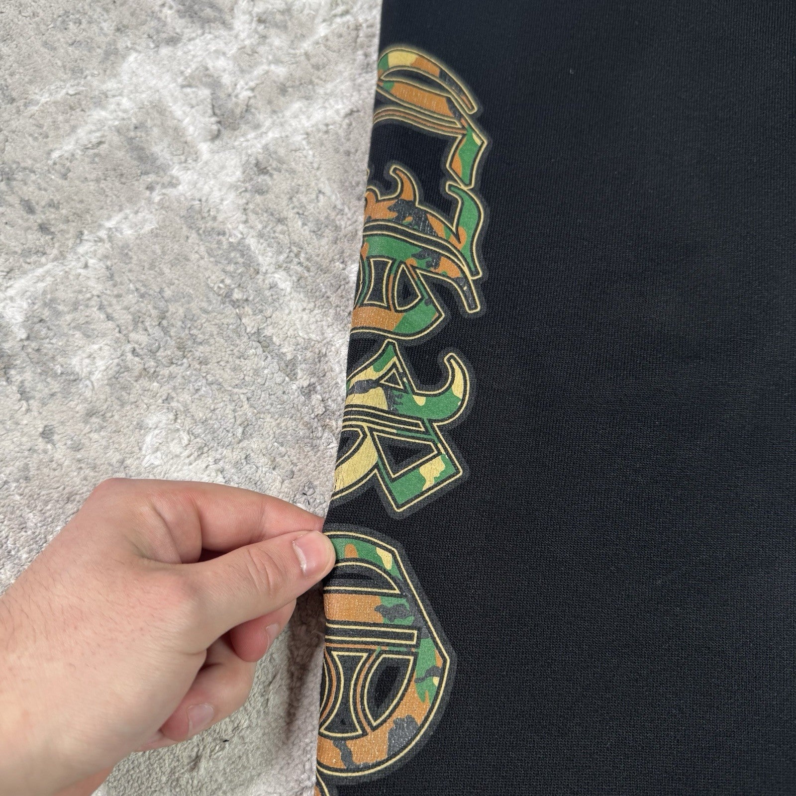Chrome Hearts Cemetery Triple Cross Camo Sweatpants 