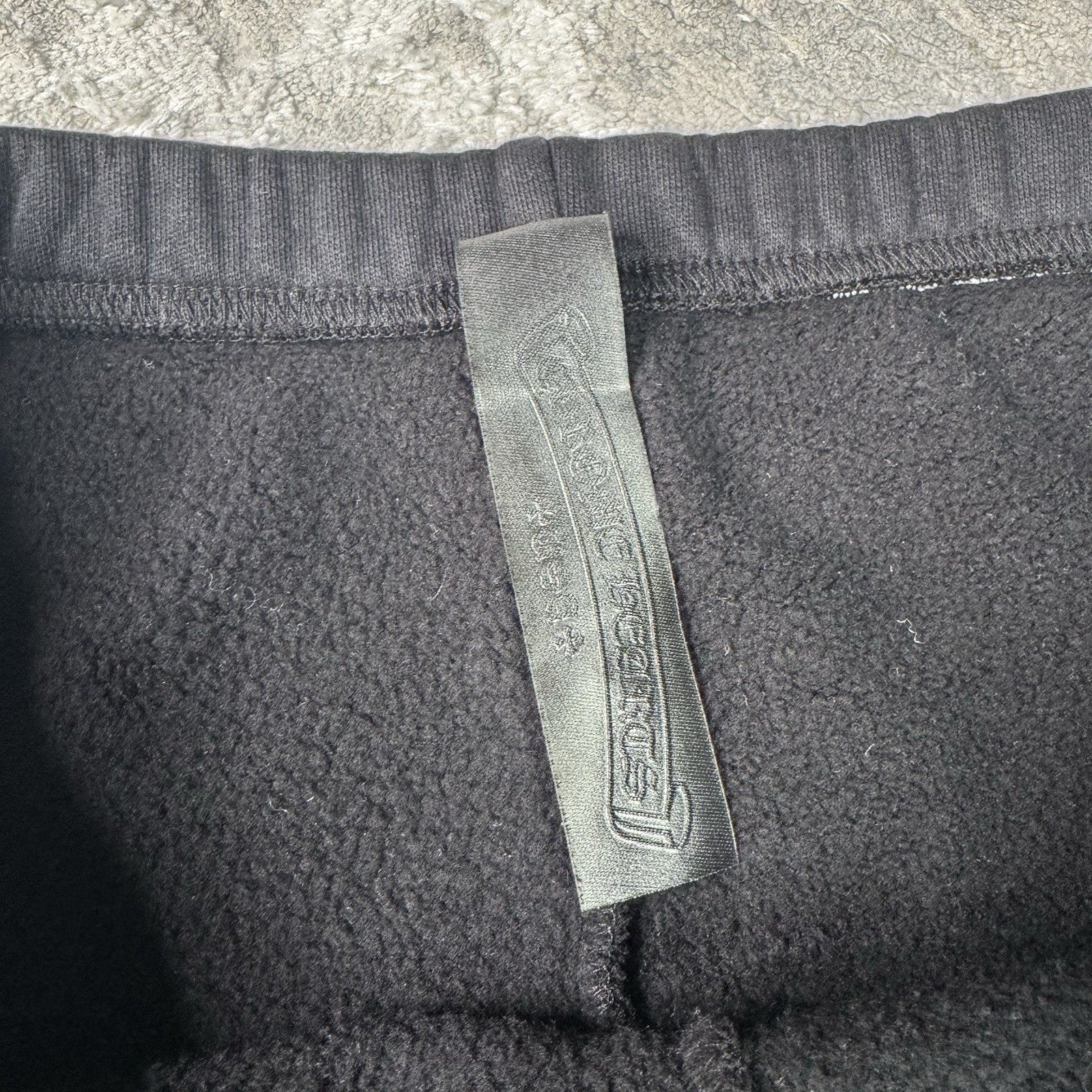 Chrome Hearts Leather Cross Patch Sweatpants 