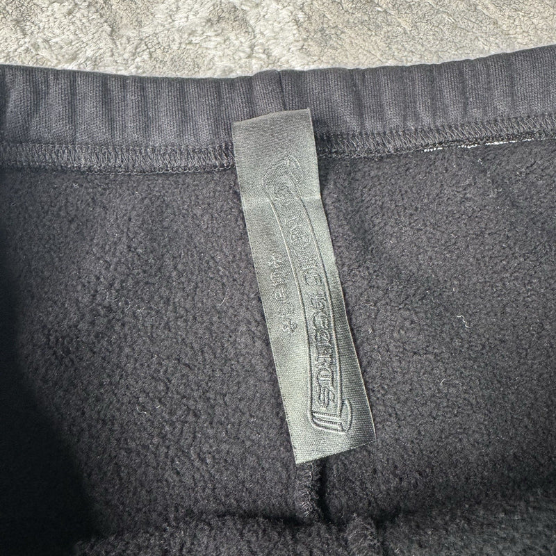 Chrome Hearts Leather Cross Patch Sweatpants 