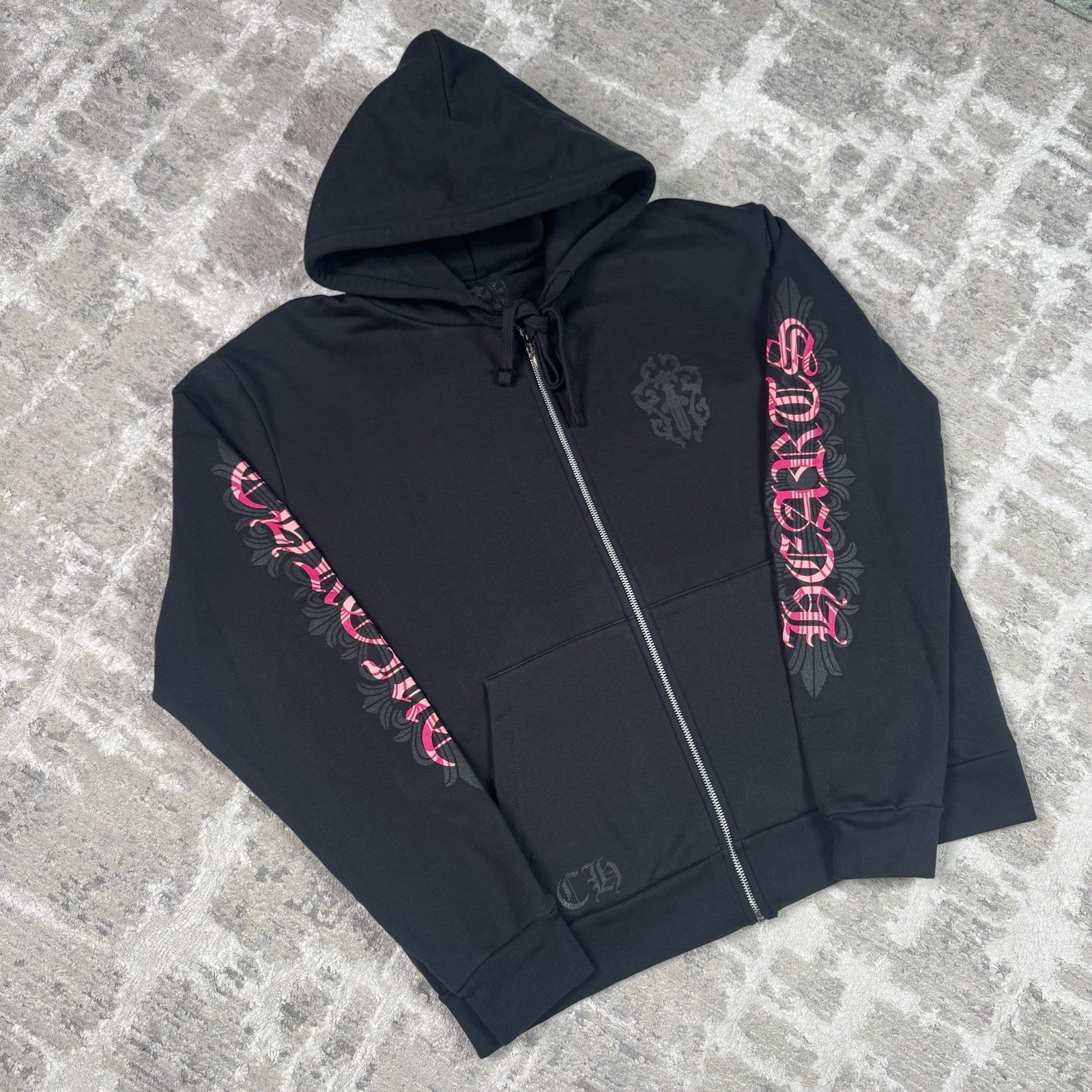 Chrome Hearts Cross Dagger Zip Up Hoodie