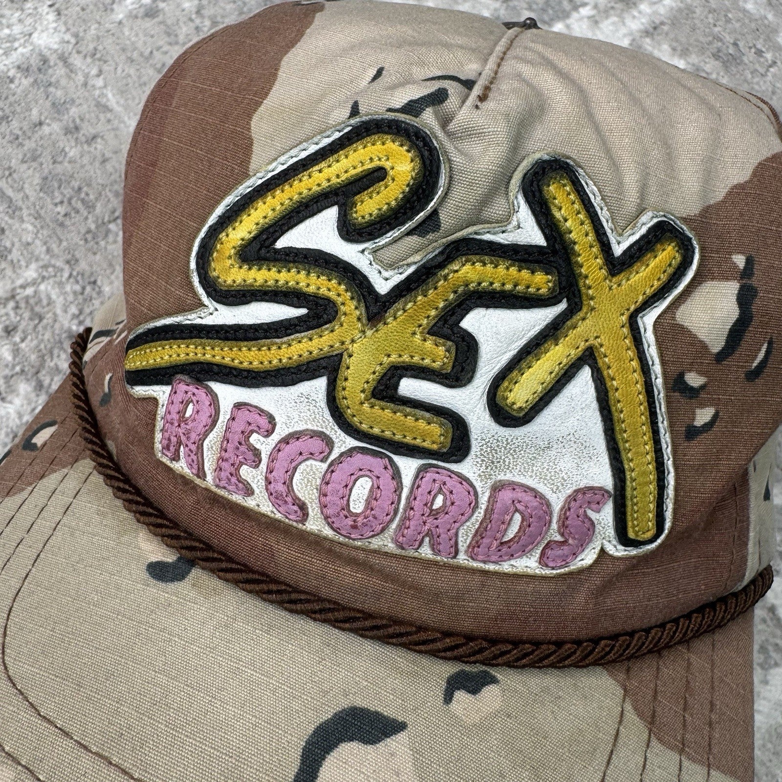 Chrome Hearts Sex Records Matty Boy Leather Patch Gunslinger Baseball Hat
