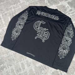 Chrome Hearts Mesh Stadium Floral Long Sleeve Jersey 