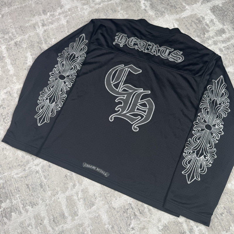 Chrome Hearts Mesh Stadium Floral Long Sleeve Jersey 