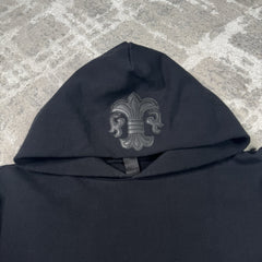 Chrome Hearts Fleur Leather Patch Pullover Hoodie 