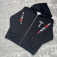 Chrome Hearts Matty Boy Thermal Zip Up Hoodie