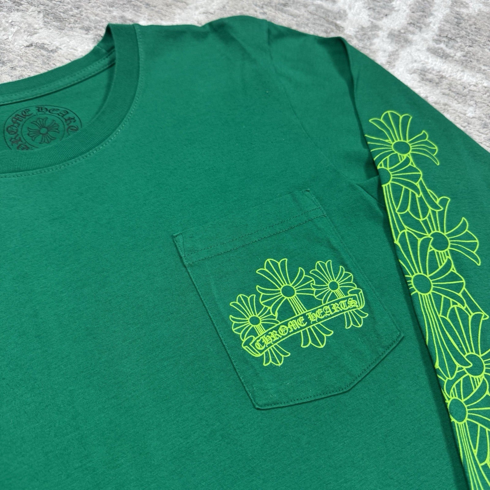 Chrome Hearts Flooded Cross Long Sleeve Tee Shirt 