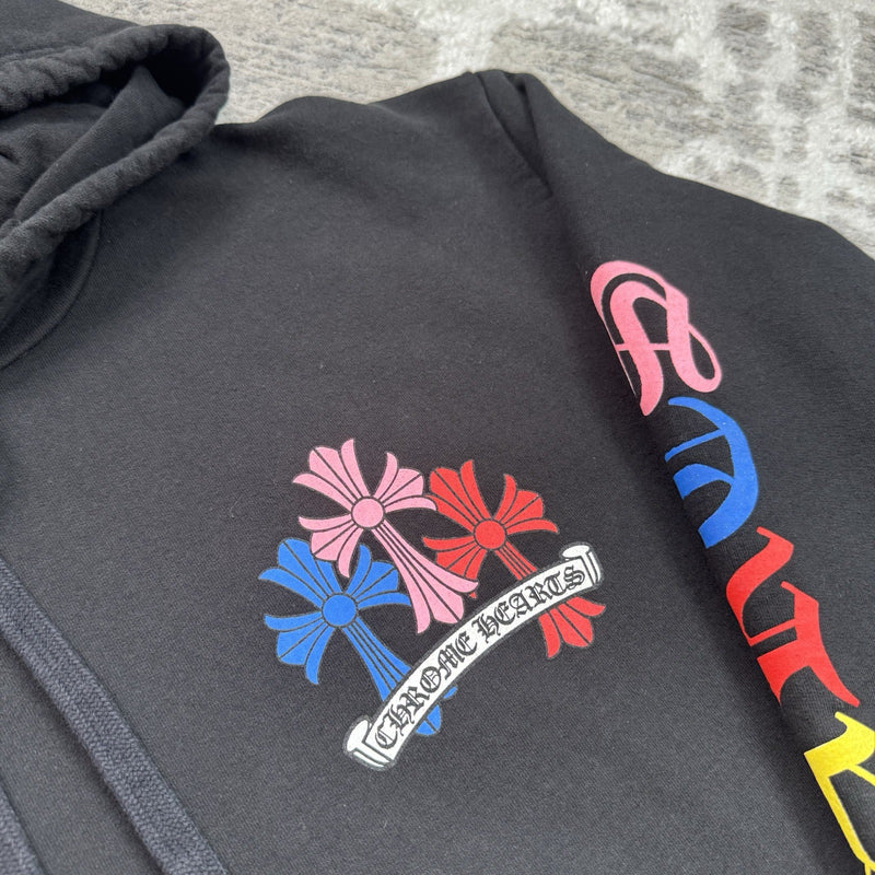 Chrome Hearts Cemetery Cross Multi-color Pullover Hoodie 