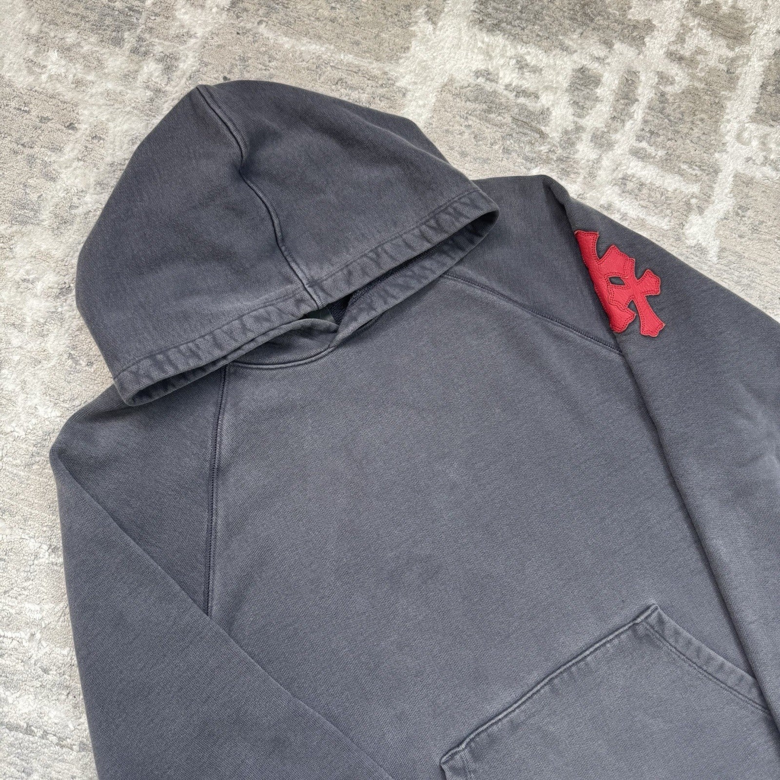 Chrome Hearts Paper Jam Leather Triple Cross Pullover Hoodie