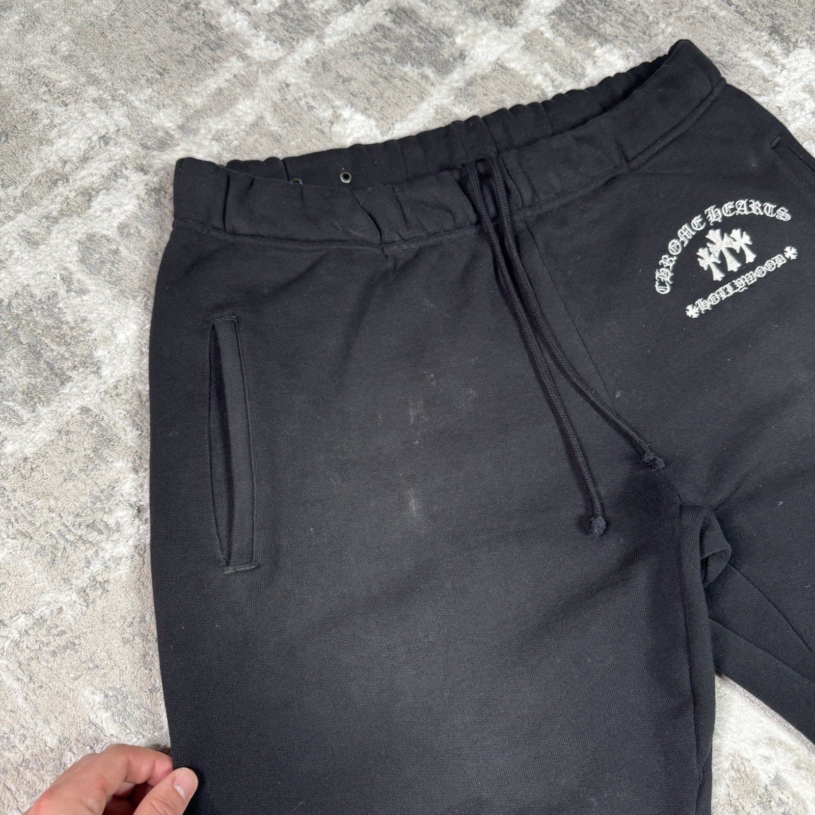 Chrome Hearts King Taco Triple Cross Embroidered Sweatpants 