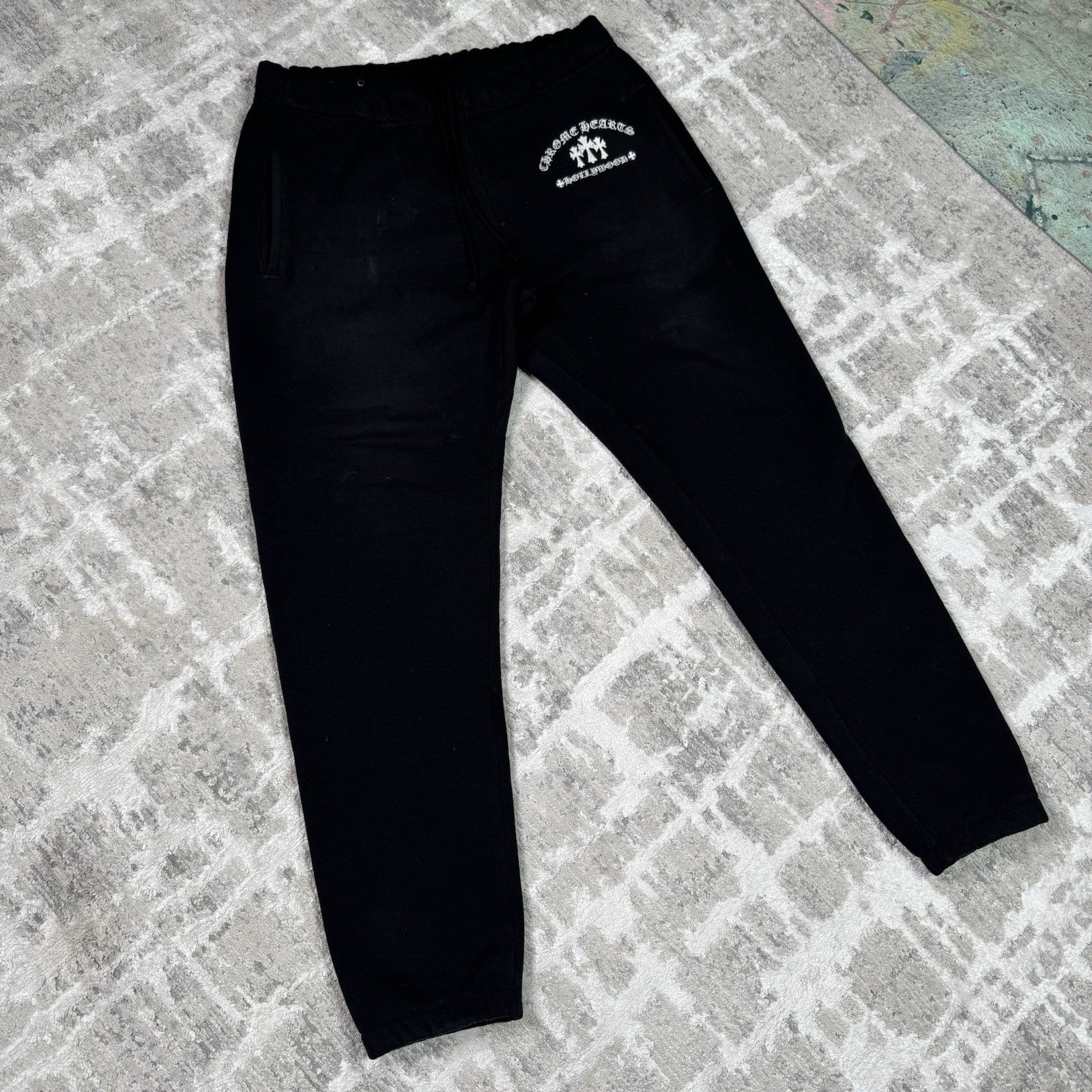 Chrome Hearts King Taco Triple Cross Embroidered Sweatpants 