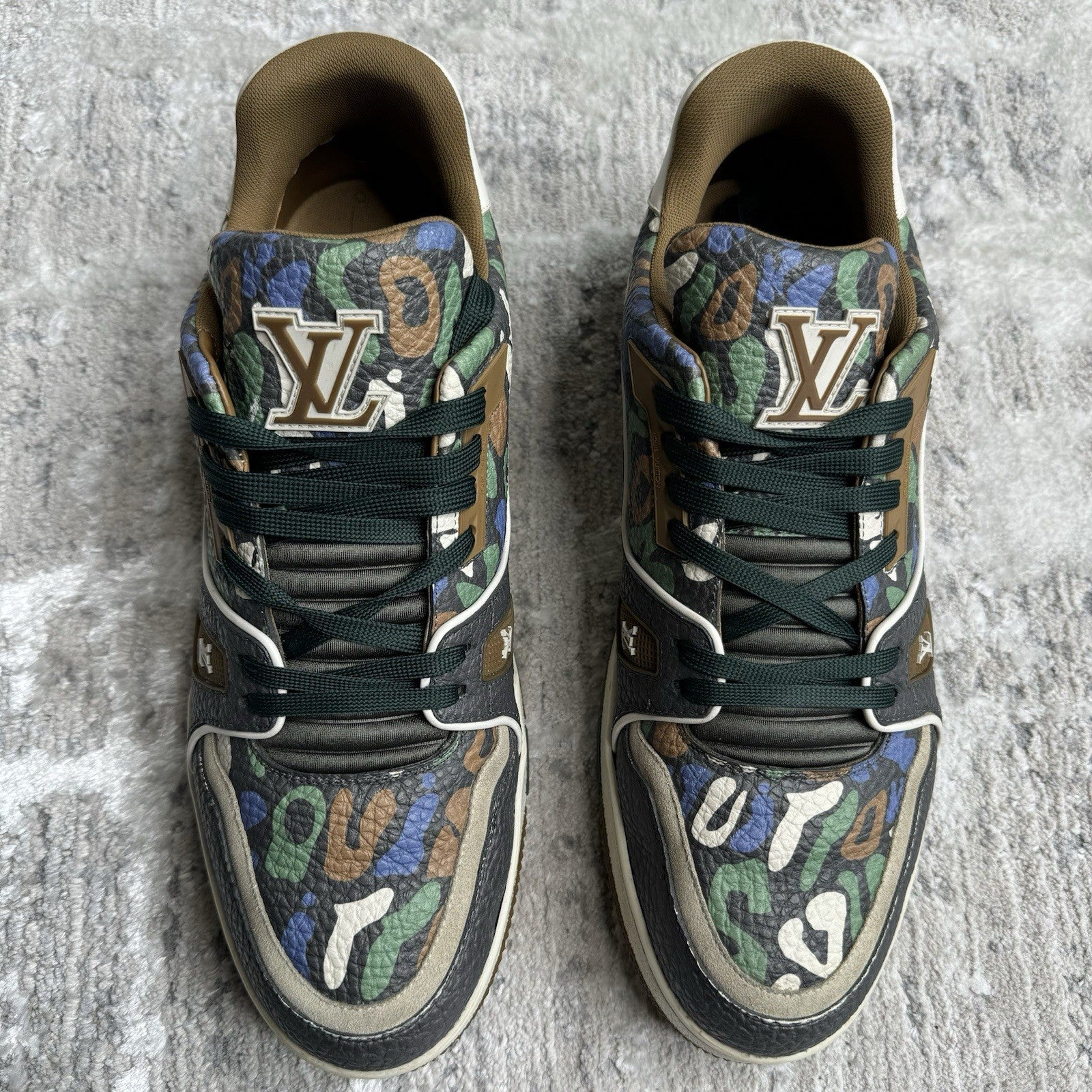 Louis Vuitton Trainer Low ‘brown Camo’ Sz- 9LV