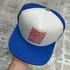 Chrome Hearts Eye Chart Logo Trucker Hat