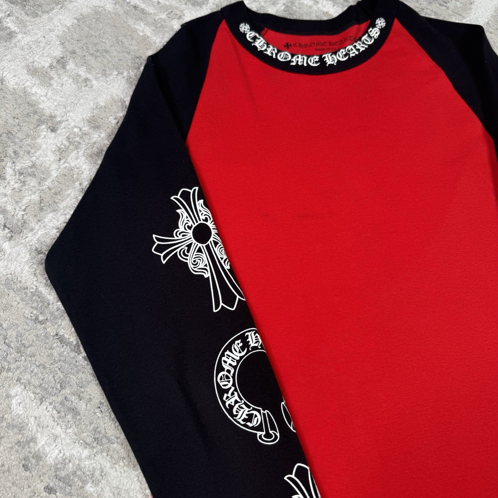 Chrome Hearts Baseball Raglan Long Sleeve Tee Shirt 