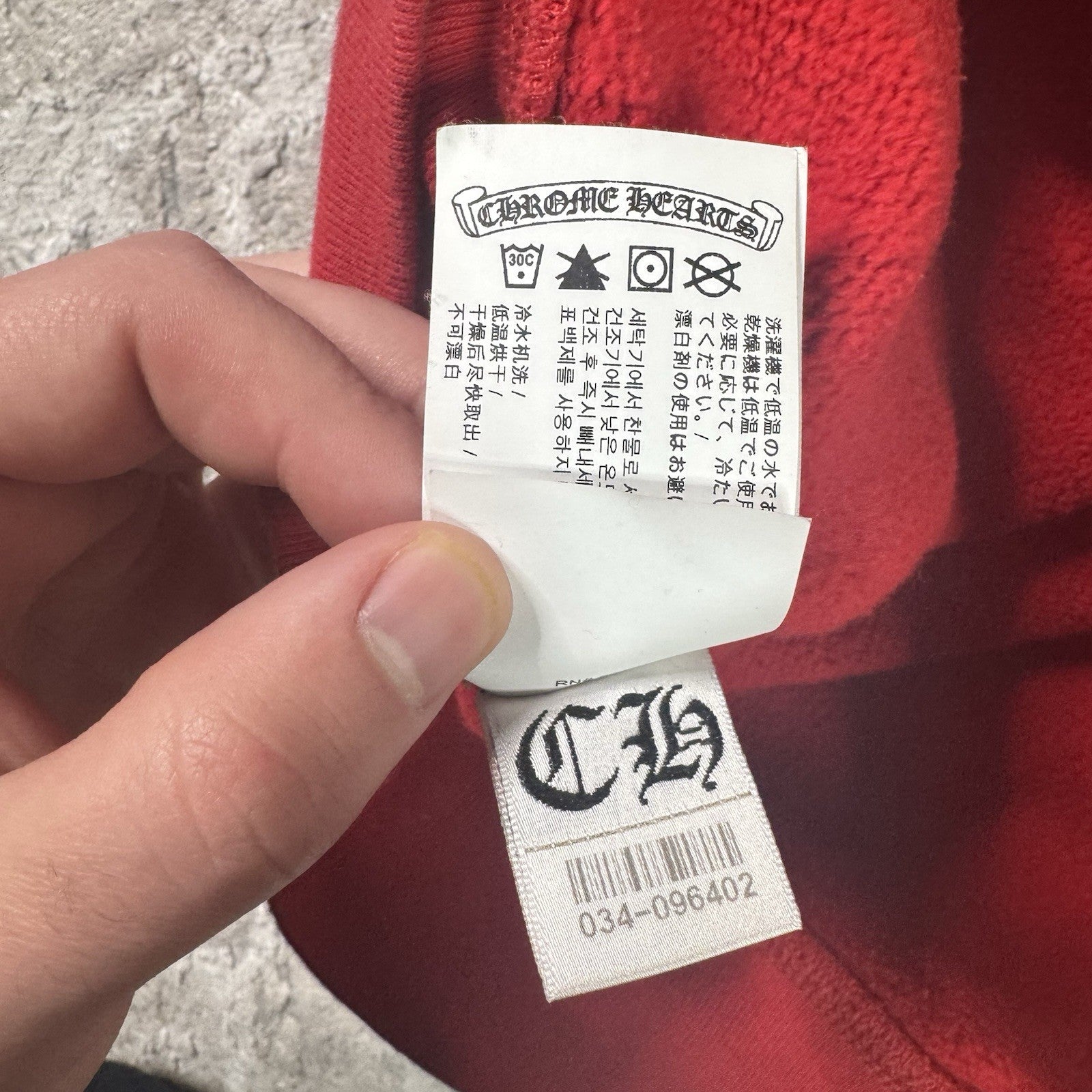 Chrome Hearts King Taco Triple Cross Embroidered Quarter Zip Pullover 