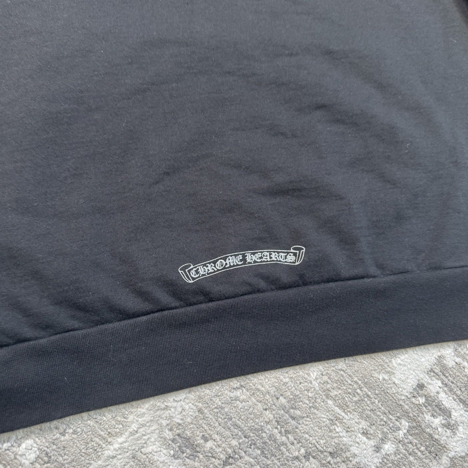 Chrome Hearts Friends And Family Grey Print Floral Pullover Hoodie 