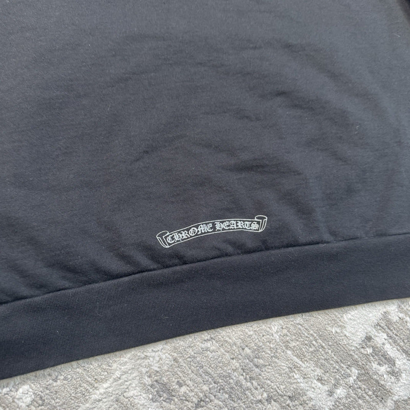 Chrome Hearts Friends And Family Grey Print Floral Pullover Hoodie 