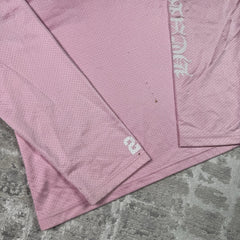 Chrome Hearts Mesh Pink Long Sleeve Stadium Jersey 