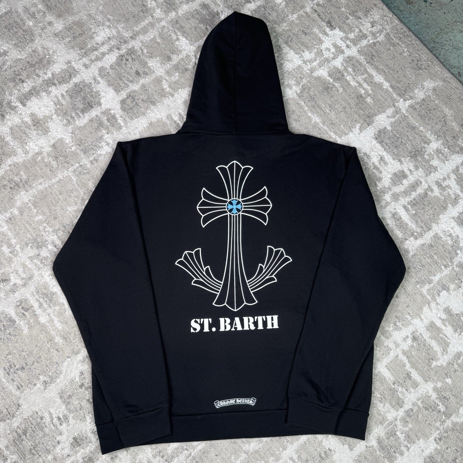 Chrome Hearts St Barth Exclusive Cross Pullover Hoodie 