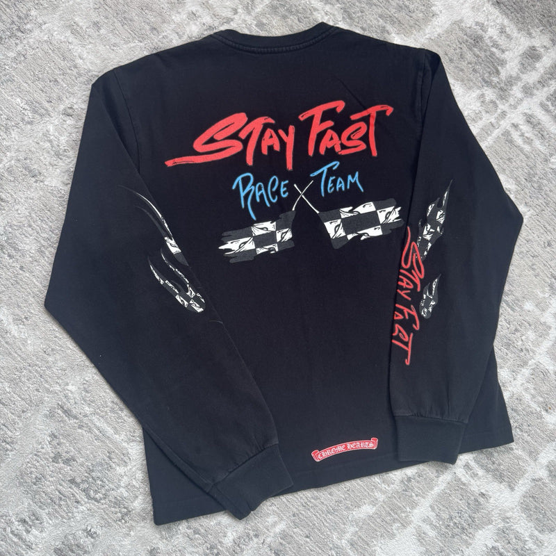 Chrome Hearts Matty Boy Stay Fast Long Sleeve Tee Shirt 