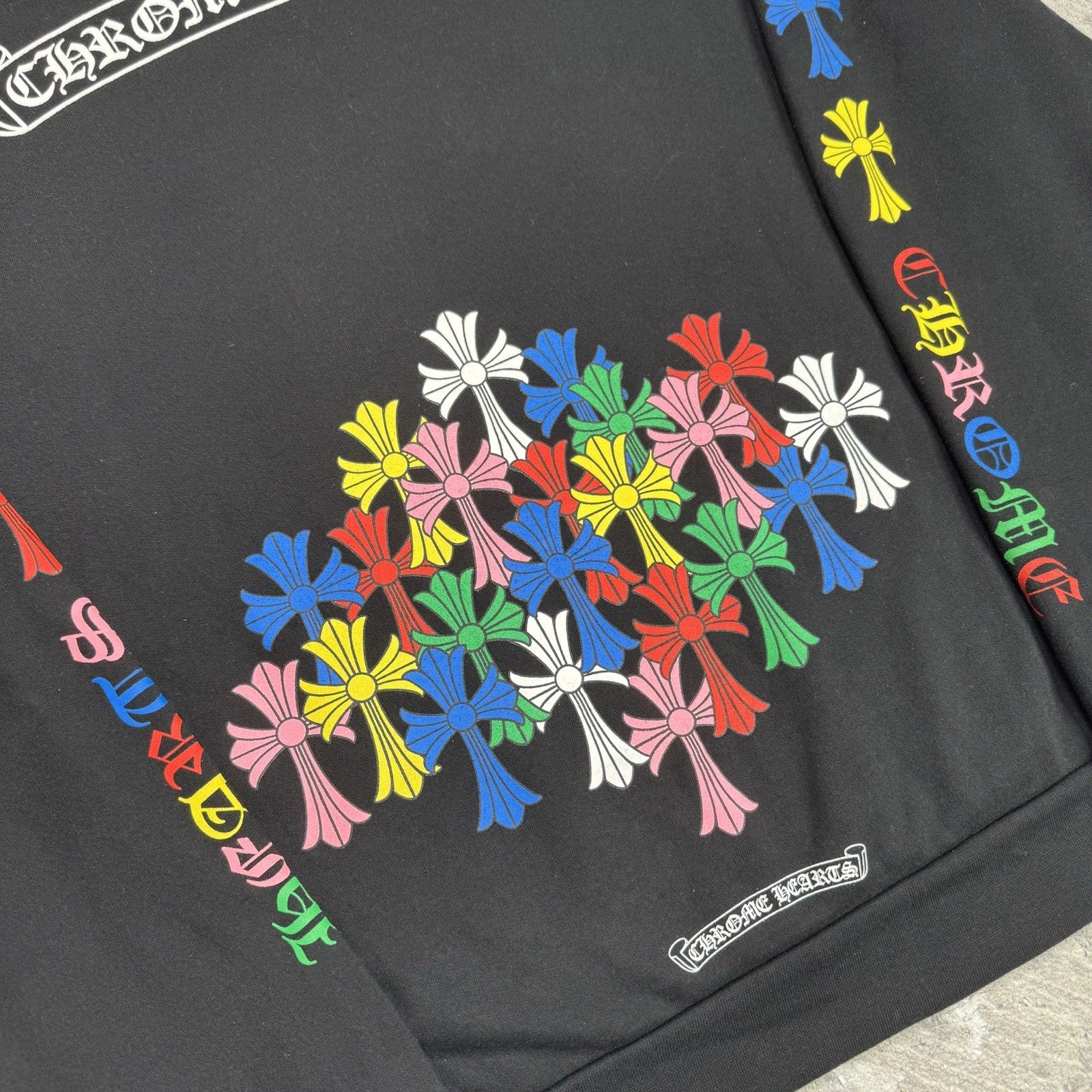 Chrome Hearts Cemetery Multi-color Cross Pullover Hoodie 