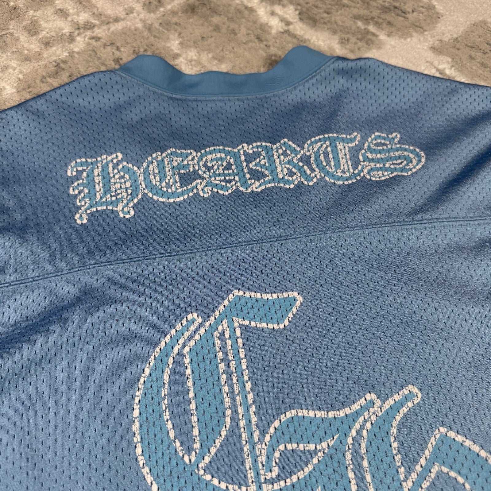 Chrome Hearts Mesh CH Stadium Floral Long Sleeve Jersey 