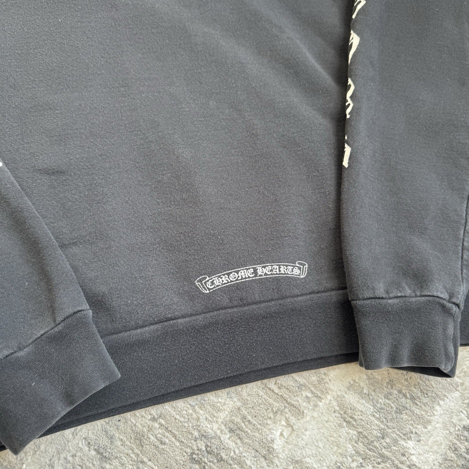 Chrome Hearts Letters Sleeve Logo Pullover Hoodie 