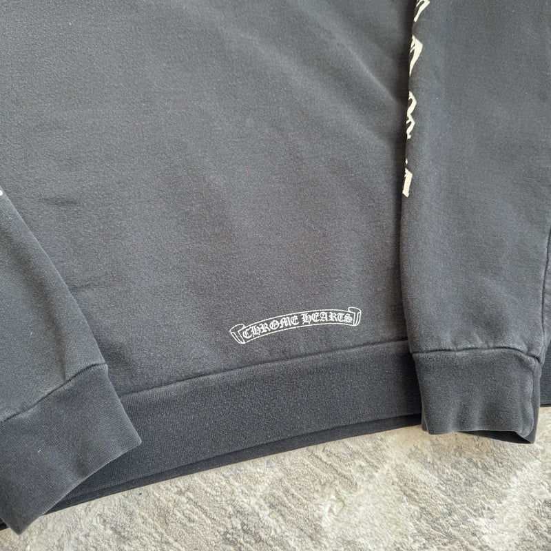 Chrome Hearts Letters Sleeve Logo Pullover Hoodie 