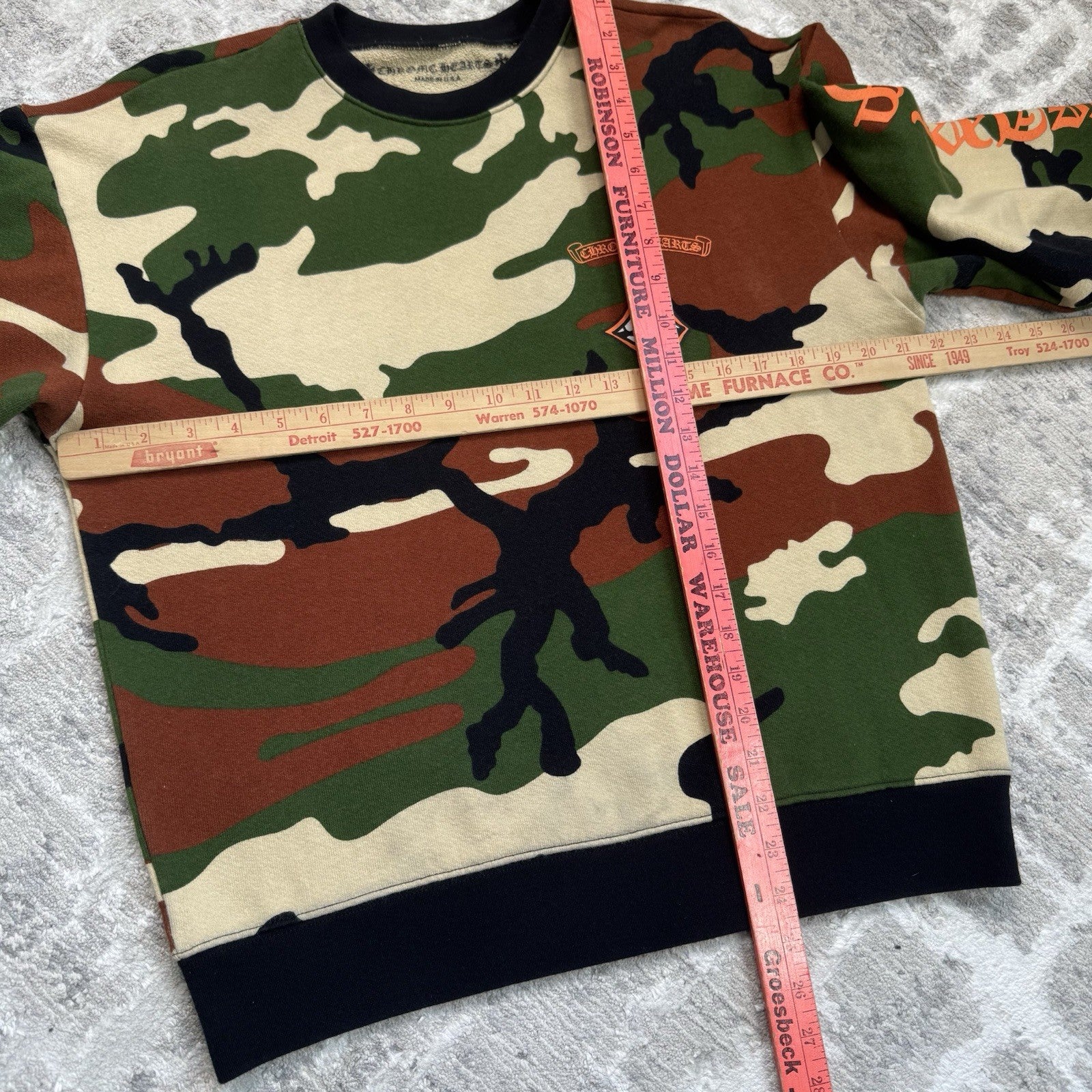 Chrome Hearts Matty Boy Caution Pullover Hoodie 