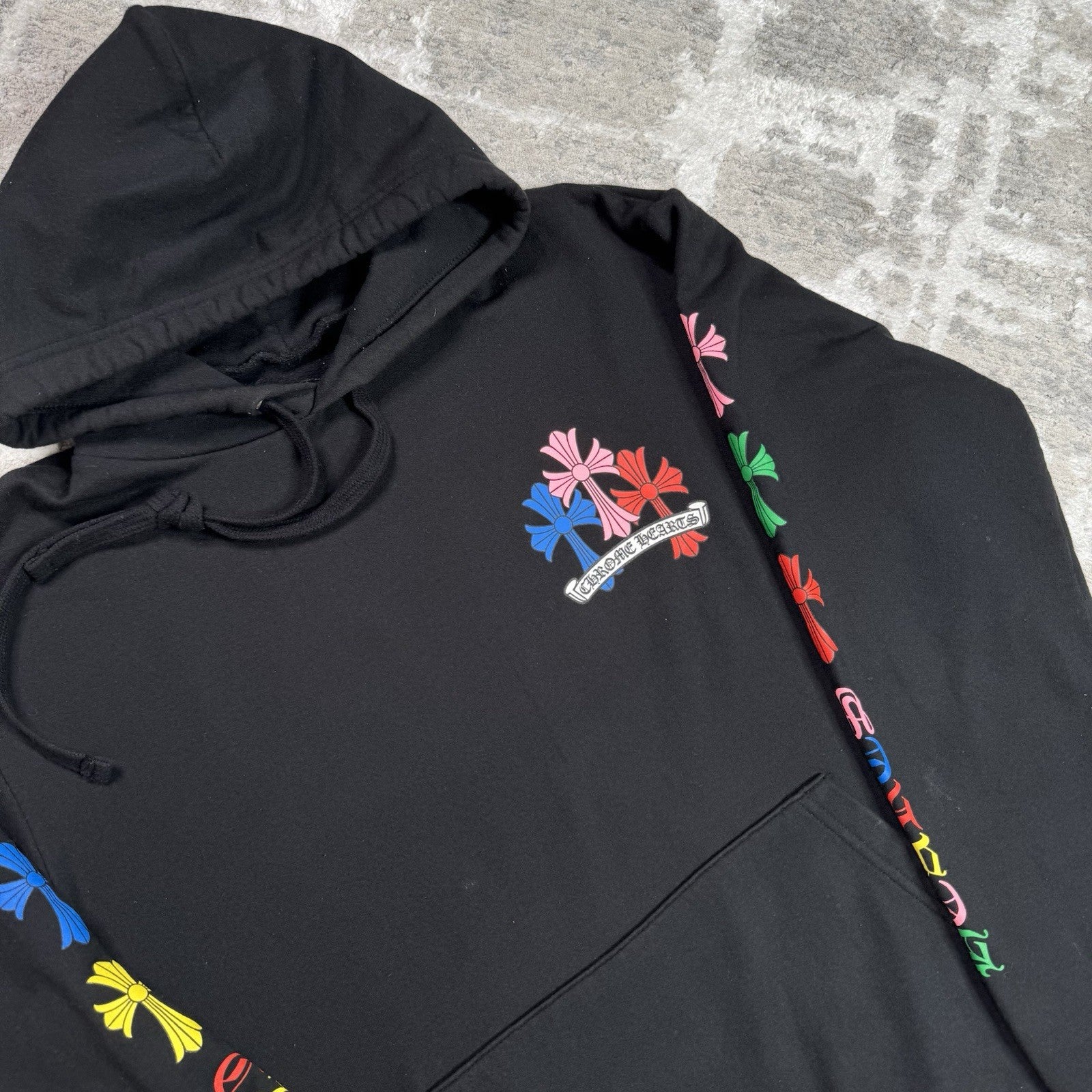Chrome Hearts Cemetery Multi-color Cross Pullover Hoodie 