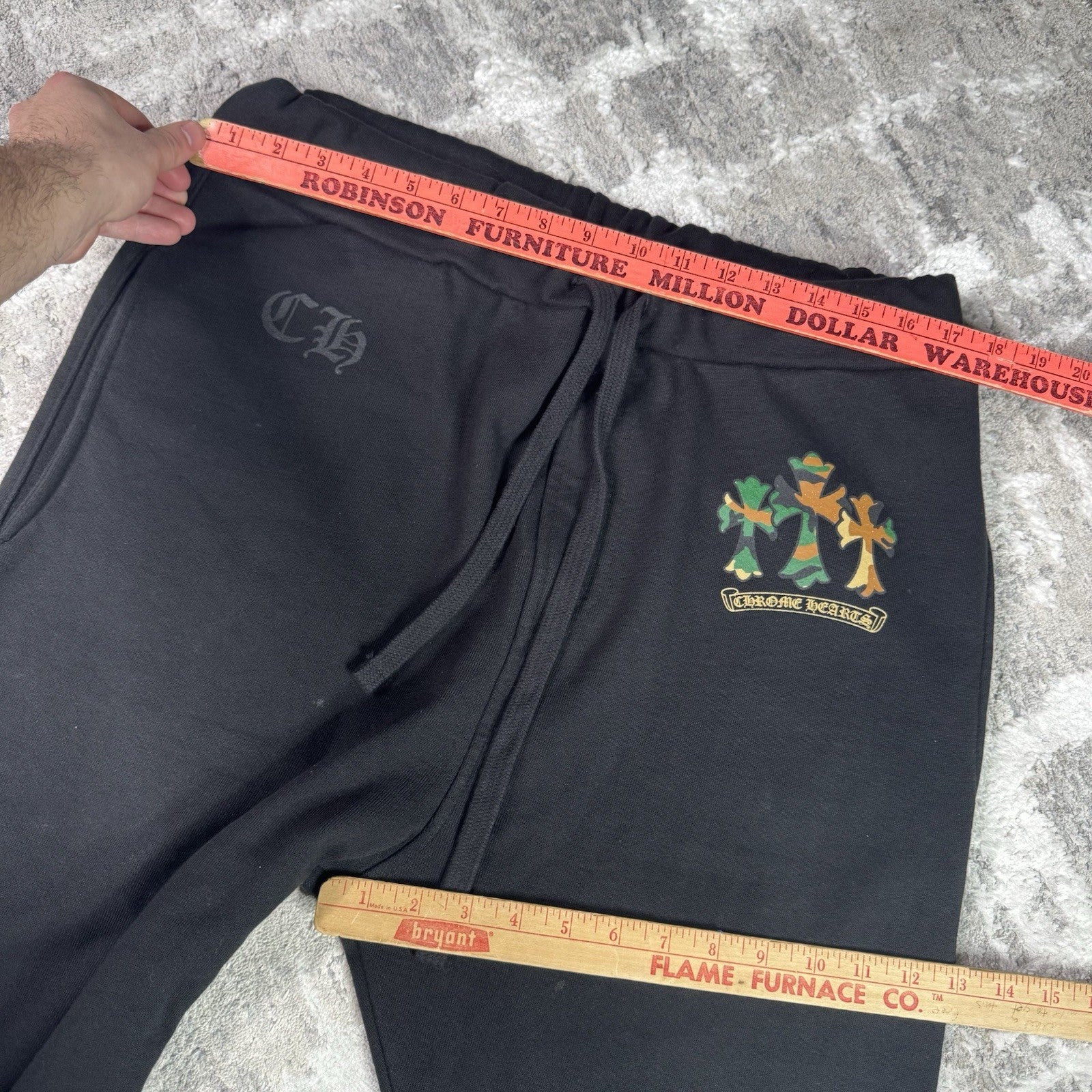 Chrome Hearts Cemetery Triple Cross Camo Sweatpants 