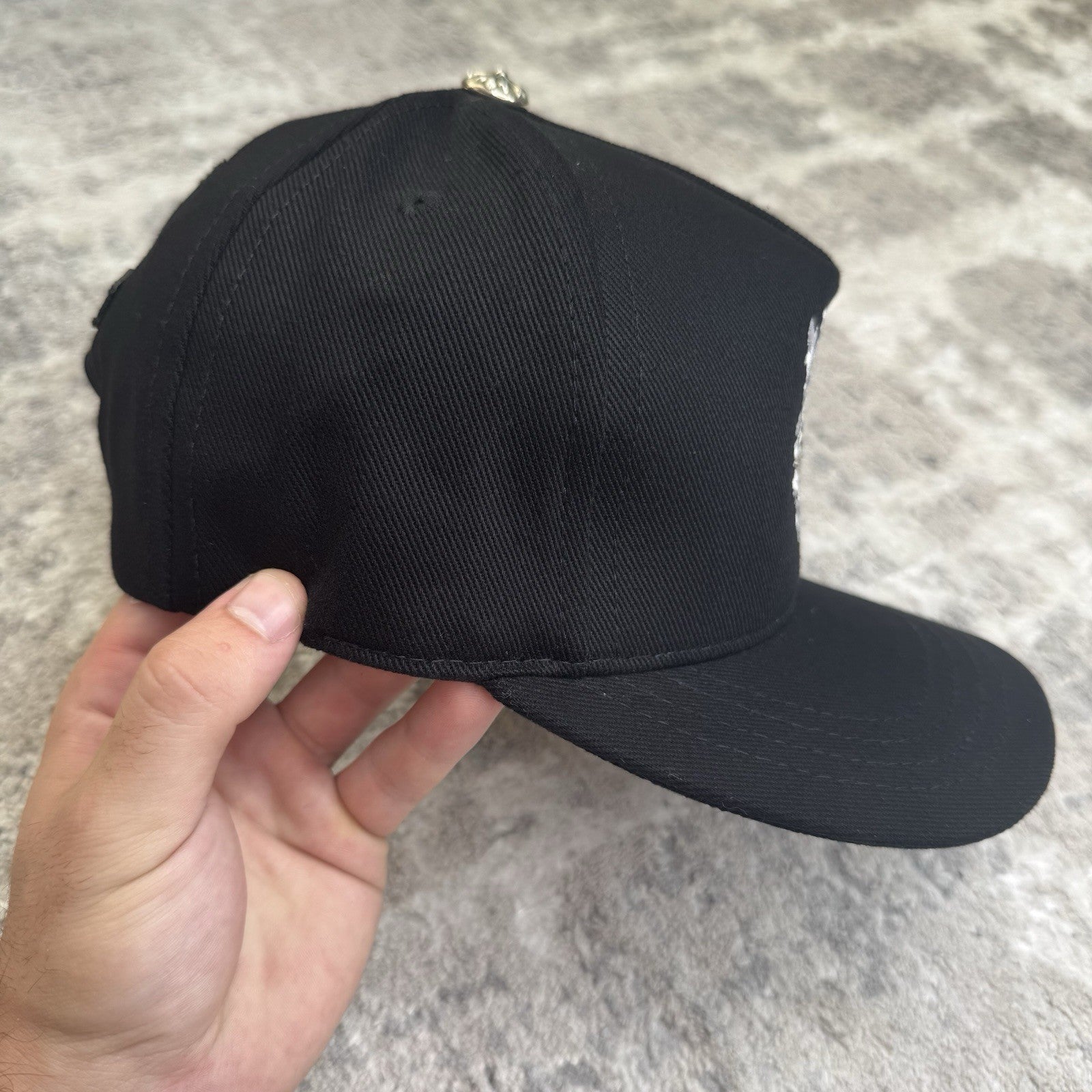 Chrome hearts Dagger Waxed Denim Baseball Hat 